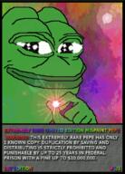 amphibian card cheeks frog hand_upon_chin irl meta:not_oc nas:pepe pepe pepe_the_frog rainbow rare rare_pepe smile smug text // 509x710 // 1.8MB amphibian card cheeks frog hand_upon_chin irl meta:not_oc nas:pepe pepe pepe_the_frog rainbow rare rare_pepe smile smug text // 509x710 // 1.8MB