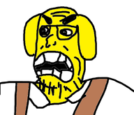 glasses open_mouth soyboy stubble teeth thick_eyebrows variant:voiderjak wrinkles // 592x508 // 33.8KB