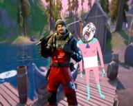 arm bloodshot_eyes crying dead death fish fishing fortnite full_body gaming hair hand hanging island lake leg murder purple_hair rope soyjak sweating tranny variant:bernd video_game // 988x792 // 1.2MB