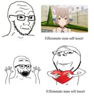 3soyjaks anime arm closed_mouth excited glasses hand hands_up heart holding_heart holding_object open_mouth place_japan smile soyjak stubble subvariant:wholesome_soyjak variant:excited_soyjak variant:gapejak variant:soyak // 469x489 // 153.6KB