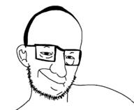 balding closed_mouth ear glasses smug soyjak stubble variant:smugjak3 // 1125x923 // 17.0KB