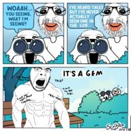 bench binoculars buff bush comic glasses oh_my_god_she_is_so_attractive park stubble variant:cobson variant:el_perro_rabioso variant:israeli_soyjak // 960x960 // 705.4KB