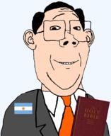 argentina bible brown_eyes clothes flag:argentina garf_(user) hair meta:namefags suit variant:protestantjak // 1471x1803 // 836.4KB