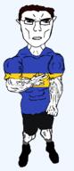 arm buff closed_mouth clothes country ear flag flag:silesia full_body glasses hair hand poland shoe silesia soyjak subvariant:chudjak_front subvariant:unbotheredchud transparent transparent_background variant:chudjak vein voivodeship // 549x1268 // 26.8KB