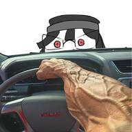bloodshot_eyes buff car eyes general_motors glasses hair pink_eyes variant:soytan // 1378x1378 // 1.2MB