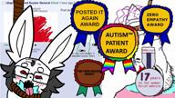 ack autism_patient_award award bbw-chan blush bowtie censored dead diaper diapercuck diaperpedo ear fat_fetish flag flag:transgender_pride_flag fnf_pedo furry glasses hair hanging lips lipstick looking_up morgan_mco'neilson obsessed oldfag open_mouth posted_it_again_award purple_hair rabbit rope shitskin soyjak stubble subvariant:markibunny suicide teeth tongue tranny transgender_flag trend:jartycuck variant:markiplier_soyjak variant:parrotjak video zero_empathy_award // 1920x1080, 30.3s // 8.5MB