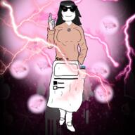 anime clothes glasses gojou_satoru hair jujutsu_kaisen smile soyjak variant:soytan // 700x700 // 554.9KB