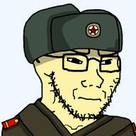 asian clothes communism gook hat military_uniform north_korea small_eyes subvariant:soyak_(irritated) ushanka variant:soyak yellow_skin // 1200x1200 // 25.4KB