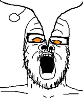 antenna forehead_lines glasses lip lips looking_up neck nose open_mouth orange_eyes plebbit reddit redditard snoo snoo_antenna soyjak speech_bubble speech_bubble_empty stubble transparent variant:a24_slowburn_soyjak white_background // 454x539 // 7.0KB