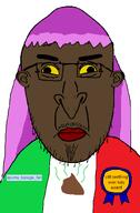 angry award ayumu_kasuga(namefag) beaner brown_skin closed_mouth cross_eyed ear glasses goatee hispanic italy jewish_nose latino meta:namefags mexico mustache purple_hair seethe shitskin soyjak stubble subvariant:vlodpedo tranny variant:unknown variant:vlodson wetback yellow_sclera // 789x1200 // 60.0KB