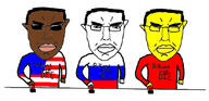3soyjaks billions_must black_skin china millions_must_die russia soyjak united_states variant:chudjak white_skin yellow_skin // 825x400 // 201.2KB