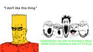angry bart_simpson blud glasses hair meme miserable open_mouth soyjak soyjak_quintet stubble subvariant:perceptive_chud text the_simpsons tongue variant:chudjak variant:et variant:gapejak variant:markiplier_soyjak variant:tony_soprano_soyjak xitter yellow // 1920x1080 // 348.8KB