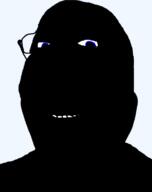 beard black_skin blue coal eyes glasses nigger smile subvariant:wholesome_soyjak variant:gapejak // 600x757 // 27.0KB