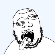 deformed glasses gums missing_teeth retarded stubble tongue variant:unknown // 3000x3000 // 328.5KB