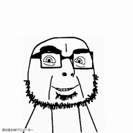 animated dance glasses looking_at_you meta:namefags music olgol_(user) poyopoyo smile stubble subvariant:olgolstein variant:cobson white_skin // 400x400, 60.6s // 5.5MB