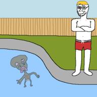 big_lips bloodshot_eyes drowning fence loin_cloth meta:tagme nate nigger niglet nipple pool that_one_fucking_picture_of_nate_being_a_smug_little_bastard // 512x512 // 6.7KB