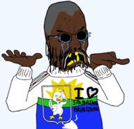 angry arm beard bloodshot_eyes blue_eyes brimstone chicken clothes crying distorted eyes_like_the_o-o-cean glasses hand i_trans_heart joelly_joel kurwa open_mouth pointing poop rotting_teeth skinhead soyjak sweater text trend:aryan trend:slopjak united_states vancouver_washington variant:chudjak washington yellow_hair // 932x900 // 237.3KB