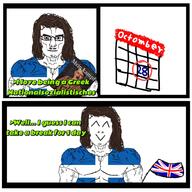 ^_^ adolf_hitler anniversary britain british brown_eyebrows brown_eyes buff calendar celebration chud cute eyebrows flag:greece flag:united_kingdom glasses greco_italian_war greece hair mein_kampf more mustache national_socialism october_28 second_world_war stubble subvariant:muscular_chud united_kingdom variant:chudjak white_skin world_war_2 wwii // 1024x1024 // 382.1KB