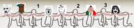 body_horror drawing fnf_pedo human_centipede movie subvariant:chudplier subvariant:doctos subvariant:spadeson variant:a24_slowburn_soyjak variant:chudjak variant:cobson variant:markiplier_soyjak variant:meximutt variant:soyak variant:soytan // 2500x523 // 338.5KB