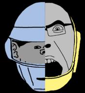 album_cover daft_punk ear music open_mouth soyjak variant:cobson variant:impish_soyak_ears // 700x770 // 41.2KB