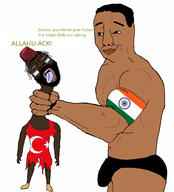 armband beard buff bulge bvll clothes fez flag:india flag:minor_attracted_person flag:transgender_pride_flag flag:turkiye green_text greentext hat hindu hinduism india indian islam meta:tagme mouth_open mudslime open_mouth pisslam shoe subhuman text torn_clothes turk turkiye turkroach underpants variant:bernd variant:chudjak wordswordswords yellow_teeth // 4000x4424 // 2.3MB