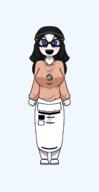 beanie blue_eyes blush front_facing full_body glasses hair variant:soytan white_skin // 2580x5000 // 349.2KB