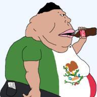 clothes coca_cola drinking fat fat_ass flag flag:mexico food_stamp gynaecomastia hair satoko_houjou(namefag) side_profile subvariant:meximutt_side variant:meximutt // 1052x1059 // 22.2KB