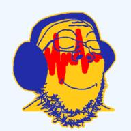 audacity glasses happy headphones icon smile stubble variant:gapejak // 340x340 // 40.1KB