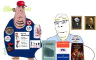 abraham_lincoln alcohol alexander_hamilton anti_federalist_papers aryan beer blond blond_beard blood bloodshot_eyes blue_eyes book brown_skin buttoned_shirt cat_in_the_hat donald_trump dr_seuss ear elon_musk fart fat full_body glasses grover_cleveland lets_go_brandon martin_van_buren nazism nosebleed painting politics portrait rambo red_republicans_and_lincoln's_marxists republican smile states_rights_democratic_party statue_of_liberty stink_lines subvariant:blobson subvariant:nucob swastika table twitter ultra_right_beer united_states variant:cobson yankee_leviathan // 1738x1094 // 1.3MB