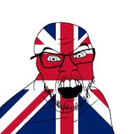 angry country flag flag:united_kingdom glasses looking_at_you mustache open_mouth soyjak stubble teeth united_kingdom variant:feraljak // 1500x1500 // 33.2KB