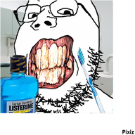 animated clenched_teeth cube dentist glasses irl mouthwash multiple_soyjaks pixiz rotten_teeth soyjak stubble toothbrush variant:gapejak // 460x460 // 1.8MB