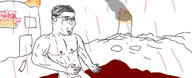 arm building closed_mouth ear fire glasses hair hand oekaki soyjak variant:chudjak // 700x284 // 37.7KB