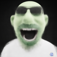 black_background glasses glowing glownigger green_skin meta:ai_generated soyjak sunglasses trend:glowie unrecognisable variant:unknown // 978x978 // 1.2MB