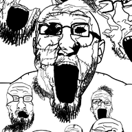 ear glasses hair hallucination horror merge multiple_soyjaks open_mouth schizo soyjak stubble variant:a24_slowburn_soyjak variant:bernd variant:cirrus variant:esam variant:its_out_get_in_here variant:markiplier_soyjak variant:tony_soprano_soyjak variant:unknown variant:zombombination // 898x1500 // 533.7KB