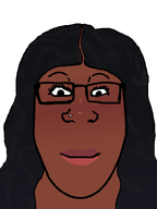 black_skin eyelashes female glasses hair nigger nose_piercing smile subvariant:female_markiplier transparent_background variant:markiplier_soyjak wojak // 600x800 // 178.7KB