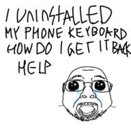 crying glasses keyboard oh_my_god_she_is_so_attractive open_mouth phone retard soyjak stubble text variant:bernd // 720x720 // 136.3KB