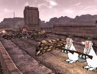 beaver chud dam fallout fallout_new_vegas machete rifle subvariant:feralbeaver variant:chudjak // 1244x954 // 1.6MB