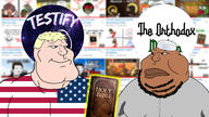 bible blond blue_eyes brown_skin buff christian_identity christianity closed_mouth clothes flag flag:united_states flags goy hat holy_bible islam islamic meta:tagme muscular_male muslims non-jew scriptures subvariant:mexiaryan testify testify_apologetics the_orthodox_muslim trend:aryan united_states us variant:meximutt white_skin yellow_hair youtube youtuber // 1920x1080 // 405.3KB