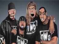 irl multiple_soyjaks nostalgia_critic nwo nwo_(wwe) open_mouth thug tranny variant:bernd variant:chudjak variant:cobson wrestling // 1000x750 // 770.2KB