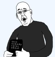 bald book eyebrows glasses holding_object lips open_mouth shirts shit_nobody_cares_about shitnobodycaresabout snca variant:bookholder // 769x797 // 71.5KB