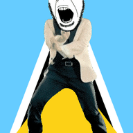 angry animated country dance flag full_body gangnam_style glasses irl open_mouth saint_lucia soyjak stubble variant:cobson // 300x460 // 501.4KB