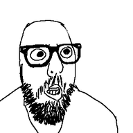 adam_rose bald beard glasses instagram_snca lips open_mouth soyjak surprised variant:awesjak // 320x320 // 10.3KB
