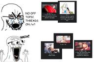 2soyjaks 4chan angry anime arm bloodshot_eyes crying eyes_popping glasses hand hands_up meme nikocado_avocado open_mouth soyjak stubble subvariant:waow text thick_eyebrows tongue tranny v_(4chan) variant:cryboy_soyjak variant:soyak vidya_butts waow yellow_teeth // 942x628 // 242.0KB