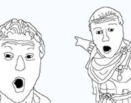 meta:tagme variant:two_pointing_soyjaks wojakland // 828x650 // 167.2KB