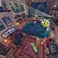 amphibian bed computer cozy doritos dumbo frog nas:pepe pepe_the_frog plush pokemon pringles subnas:apu urban // 700x698 // 127.8KB