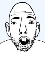 buck_teeth ear glasses no_glasses open_mouth rat soyjak stubble subvariant:fanta_rat transparent_background variant:fantajak // 447x560 // 9.6KB