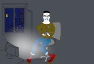 boots chud city computer crying dark glasses night revolver window // 4240x2912 // 539.6KB