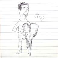 chud drawn full_body holding_heart holding_object paper pen variant:chudjak // 1280x1280 // 892.8KB