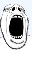 glasses open_mouth soyjak stubble subvariant:cobson_up template variant:cobson // 640x1136 // 29.9KB