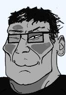 black_and_white ear eyes glasses guts hair meta:tagme variant:oreojak // 450x650 // 19.5KB